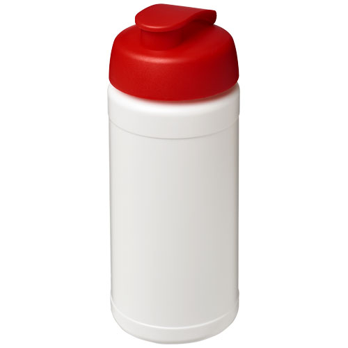Bidon de sport Baseline personnalisable 500 ml Blanc / Rouge